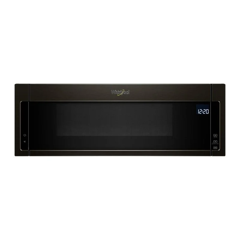 Whirlpool - 1.1 cu. Ft Over the range Microwave in Black Stainless - YWML75011HV Black Stainless