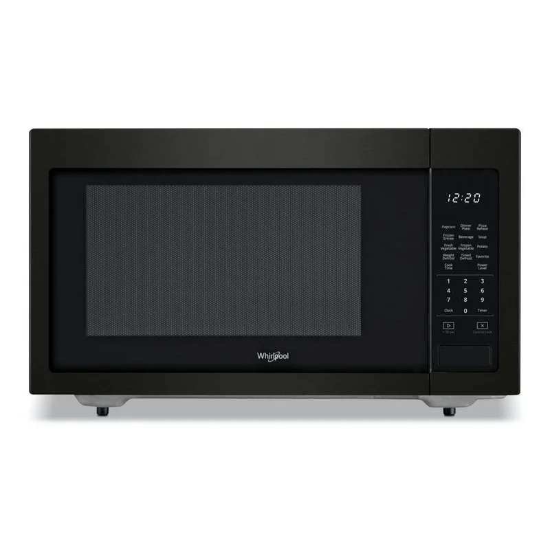 Whirlpool - 1.6 cu. Ft Counter top Microwave in Black Stainless - YWMC30516HV Black Stainless