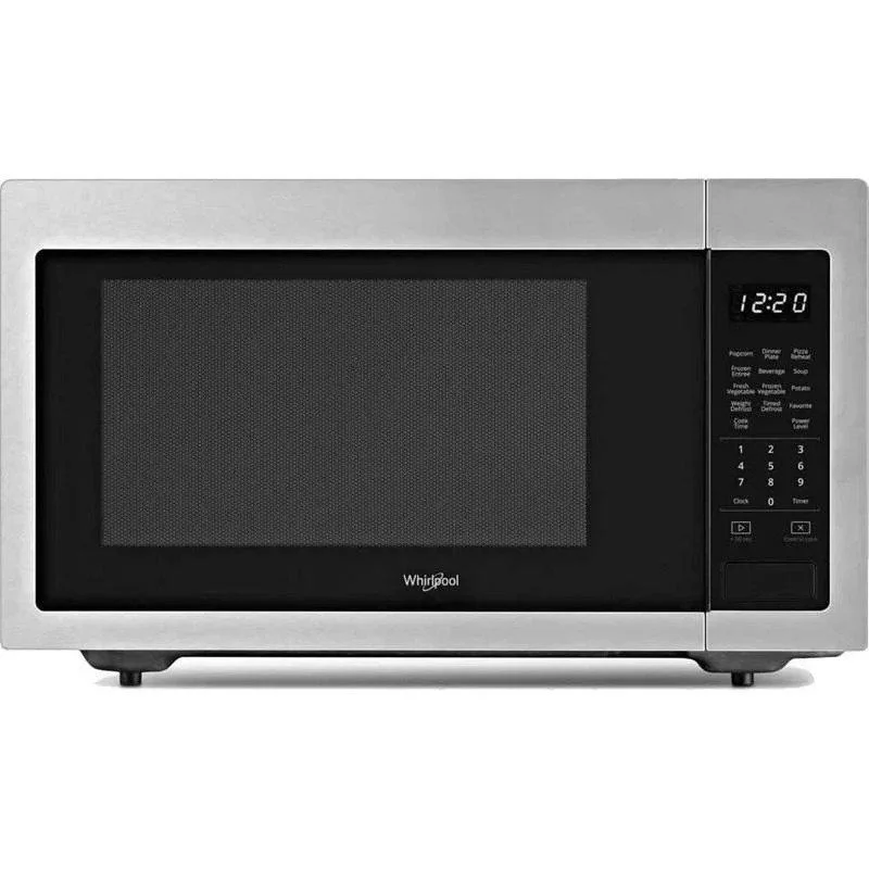 Whirlpool - 1.6 cu. Ft Counter top Microwave in Fingerprint Resistant Stainless Steel Finish - YWMC30516HZ Stainless