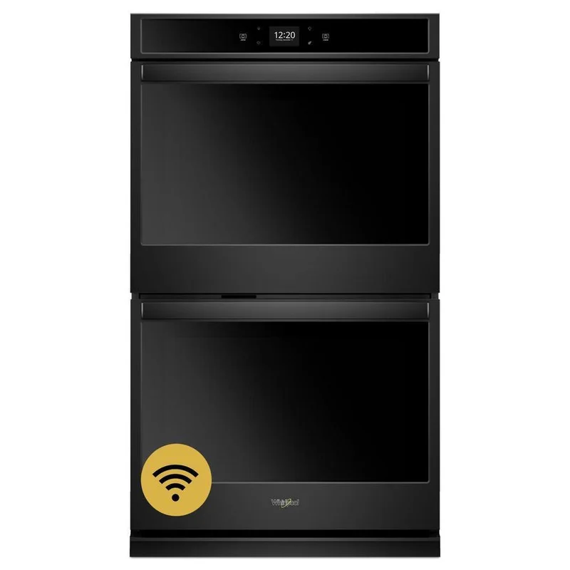 Whirlpool - 10 cu. ft Double Wall Oven in Black - WOD51EC0HB Black