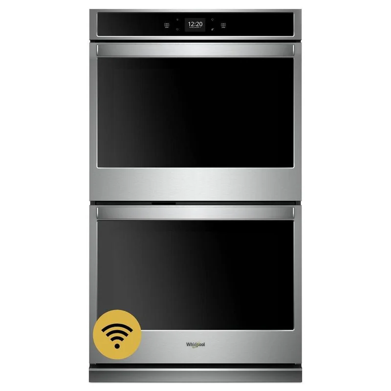 Whirlpool - 10 cu. ft Double Wall Oven in Stainless - WOD51EC0HS Stainless