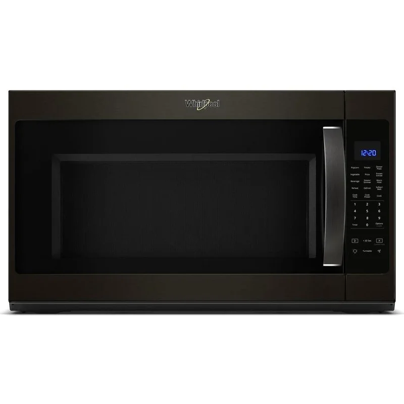 Whirlpool - 2.1 cu. Ft Over the range Microwave in Black Stainless - YWMH53521HV Black Stainless