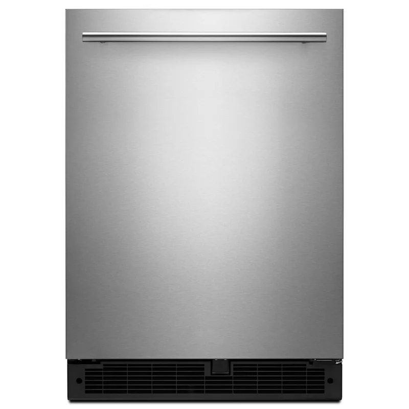 Whirlpool - 23.75 Inch 5.1 cu. ft Mini Fridge Refrigerator in Stainless - WUR35X24HZ Stainless