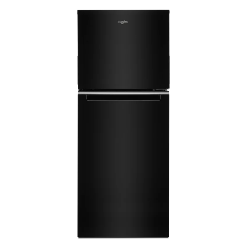 Whirlpool - 24.375 Inch 11.6 cu. ft Top Mount Refrigerator in Black - WRT312CZJB Black