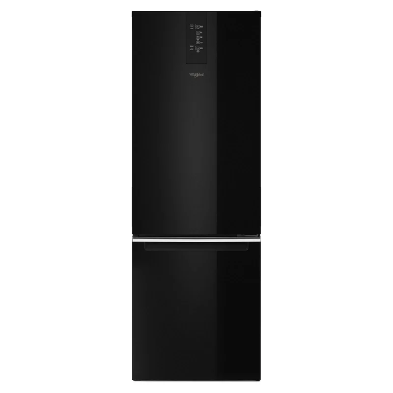 Whirlpool - 24.375 Inch 12.9 cu. ft Bottom Mount Refrigerator in Black - WRB533CZJB Black