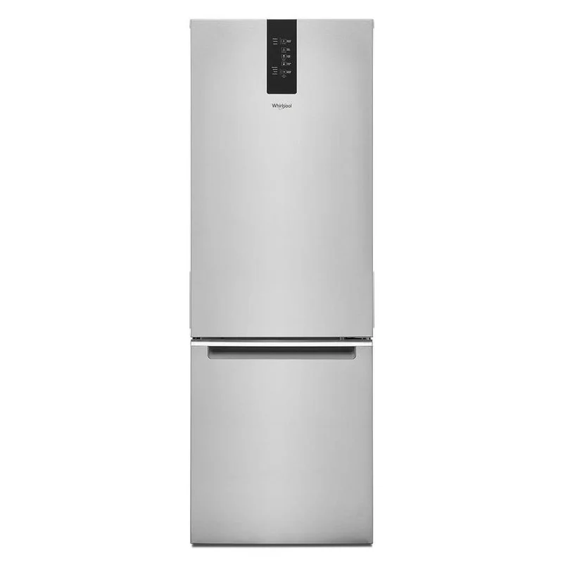Whirlpool - 24.375 Inch 12.9 cu. ft Bottom Mount Refrigerator in Stainless - WRB533CZJZ Stainless