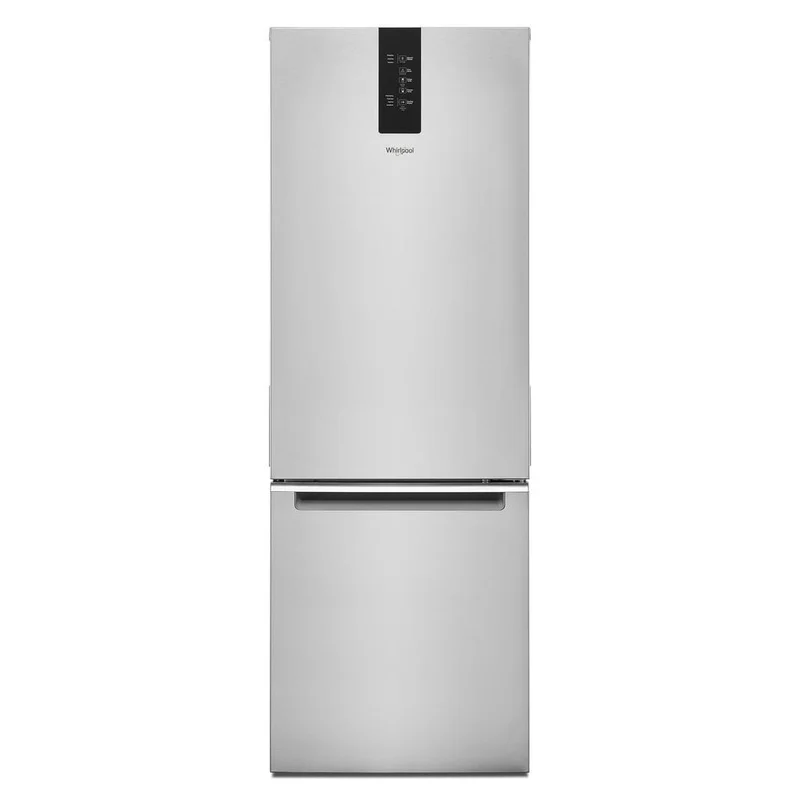 Whirlpool - 24.375 Inch 12.9 cu. ft Bottom Mount Refrigerator in Stainless - WRB543CMJZ Stainless