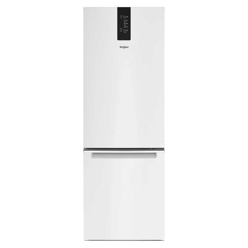 Whirlpool - 24.375 Inch 12.9 cu. ft Bottom Mount Refrigerator in White - WRB533CZJW White