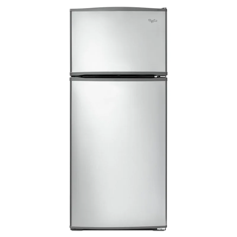 Whirlpool - 28.1 Inch 16 cu. ft Top Mount Refrigerator in Stainless - WRT316SFDM Stainless