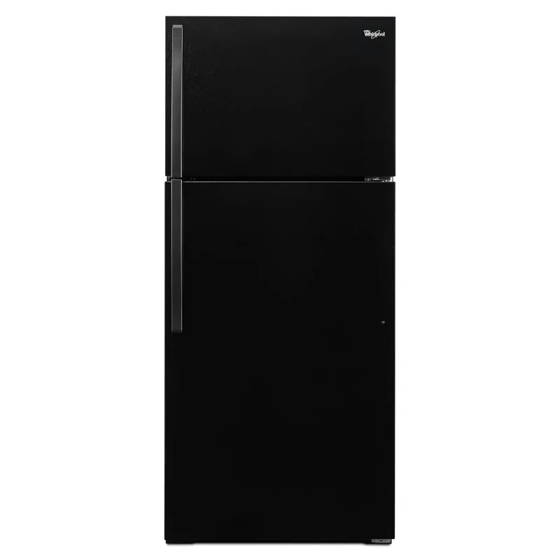 Whirlpool - 28 Inch 14.33 cu. ft Top Mount Refrigerator in Black - WRT134TFDB Black