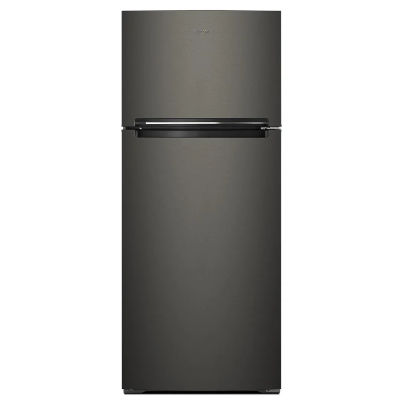 Whirlpool - 28 Inch 17.61 cu. ft Top Mount Refrigerator in Black Stainless - WRT518SZKV Black Stainless