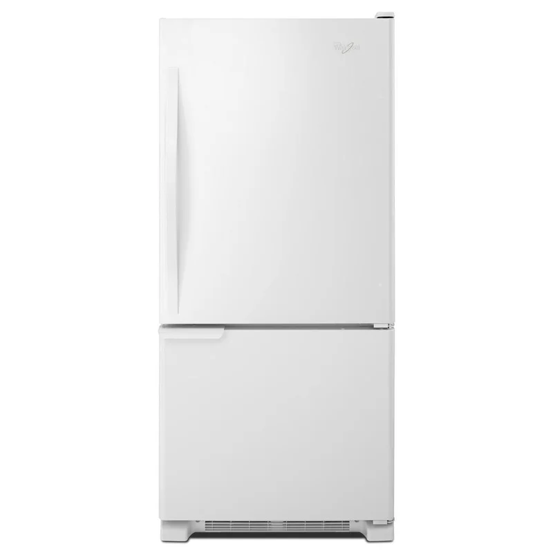 Whirlpool - 29.75 Inch 18.67 cu. ft Bottom Mount Refrigerator in White - WRB119WFBW White