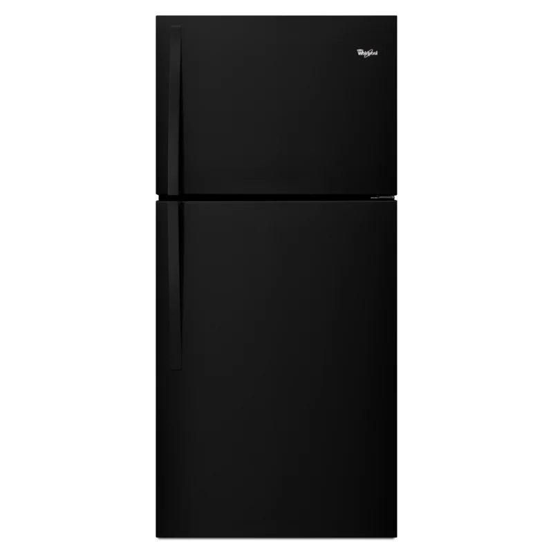 Whirlpool - 29.75 Inch 19.23 cu. ft Top Mount Refrigerator in Black - WRT549SZDB Black