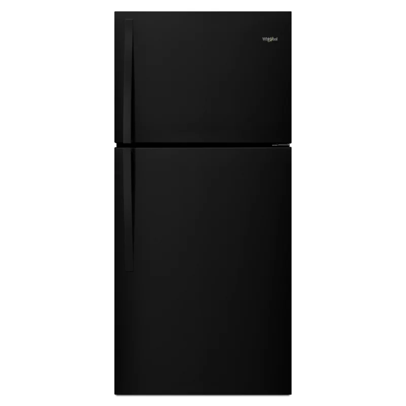 Whirlpool - 29.775 Inch 19.23 cu. ft Top Mount Refrigerator in Black - WRT519SZDB Black