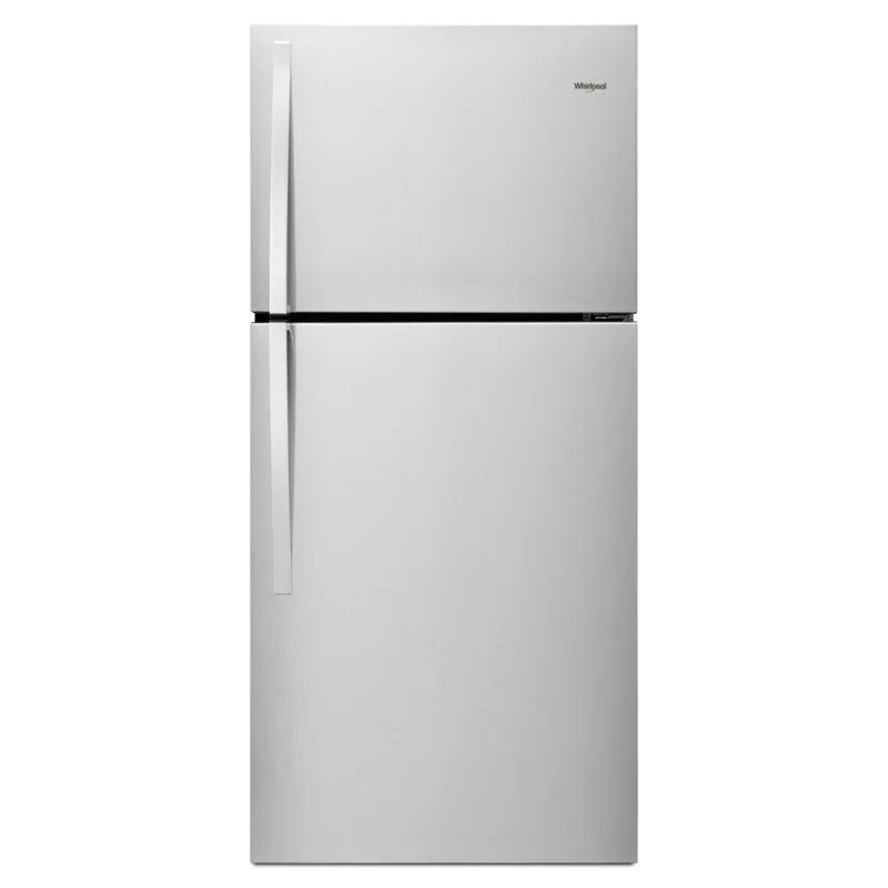 Whirlpool - 29.775 Inch 19.23 cu. ft Top Mount Refrigerator in Stainless - WRT519SZDM Stainless