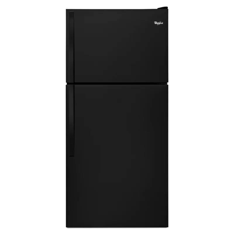 Whirlpool - 29.8 Inch 18.3 cu. ft Top Mount Refrigerator in Black - WRT148FZDB Black