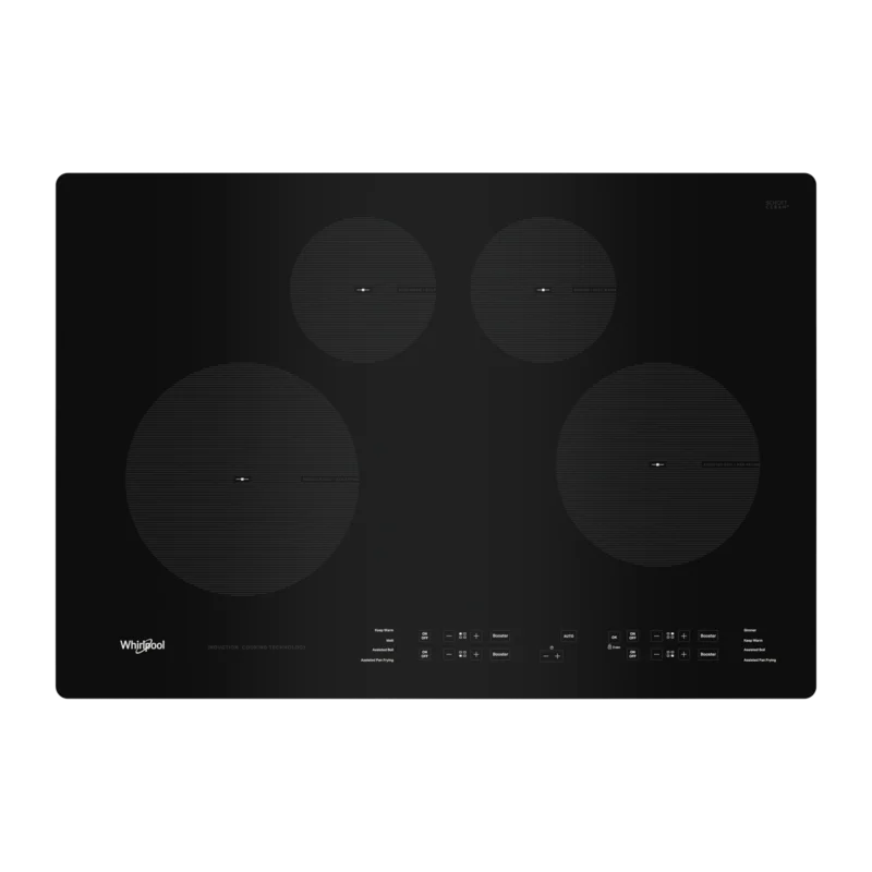 Whirlpool - 30.8125 inch wide Induction Cooktop in Black - WCI55US0JB Black