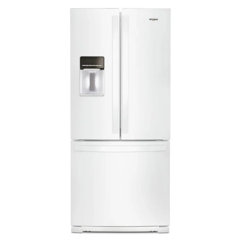 Whirlpool - 30 Inch 19.7 cu. ft French Door Refrigerator in White - WRF560SEHW White