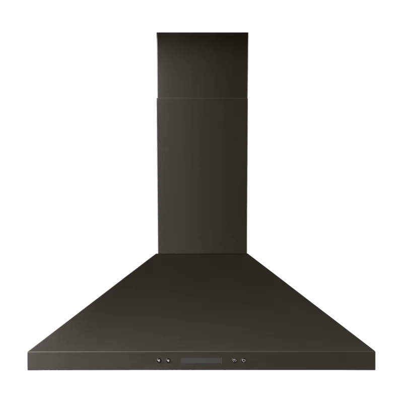 Whirlpool - 30 Inch 400 CFM Wall Mount and Chimney Range Vent in Black Stainless - WVW93UC0LV Black Stainless