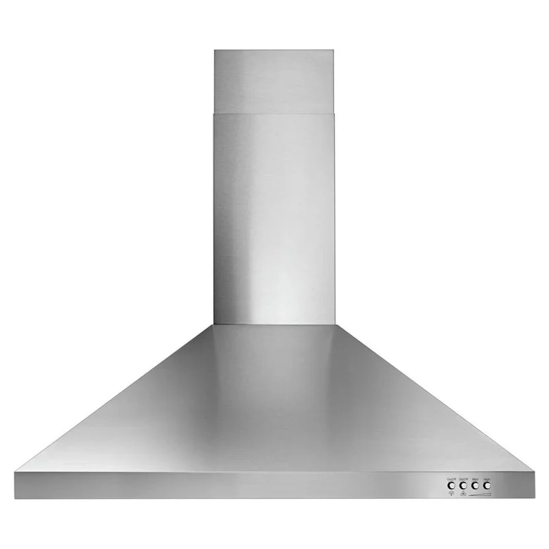 Whirlpool - 30 Inch 400 CFM Wall Mount and Chimney Range Vent in Stainless - WVW53UC0FS Stainless
