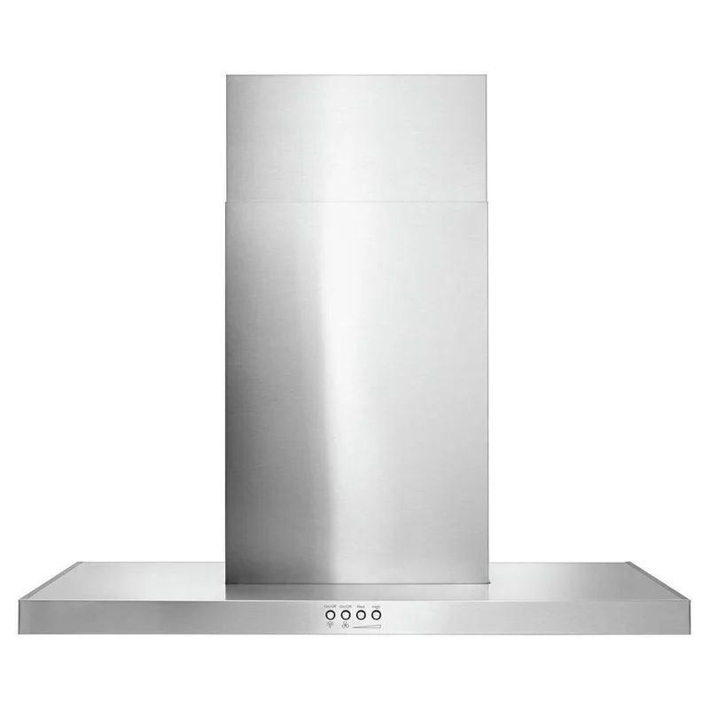 Whirlpool - 30 Inch 400 CFM Wall Mount and Chimney Range Vent in Stainless - WVW57UC0FS Stainless