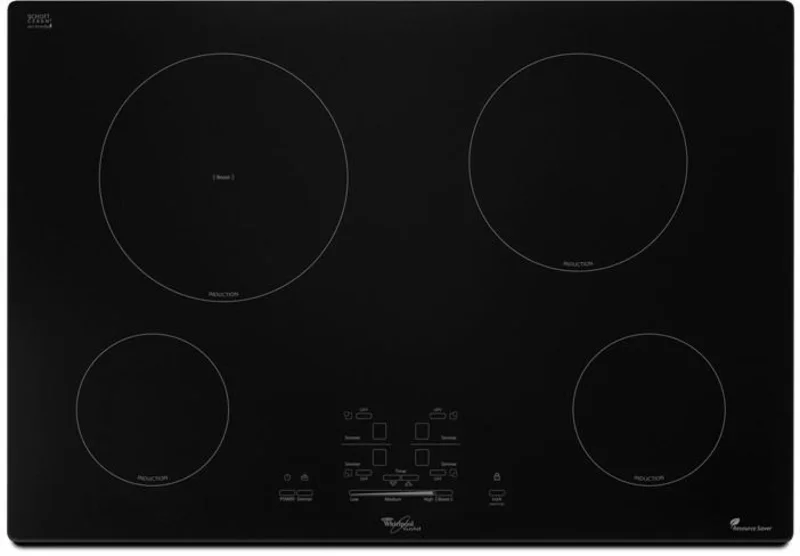 Whirlpool - 30 inch wide Induction Cooktop in Black - GCI3061XB Black