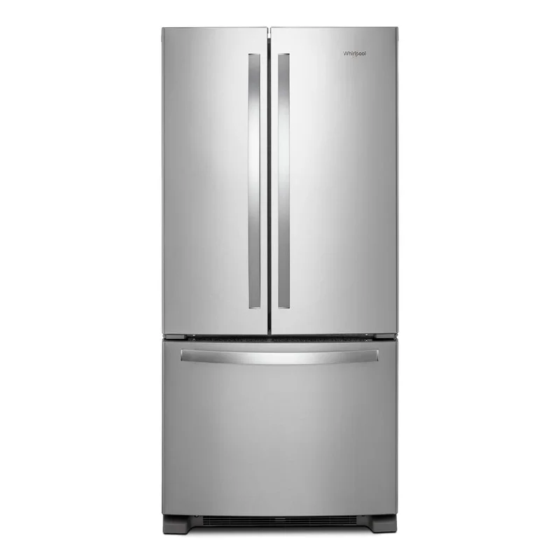 Whirlpool - 32.6 Inch 22.1 cu. ft French Door Refrigerator in Stainless - WRF532SMHZ Stainless