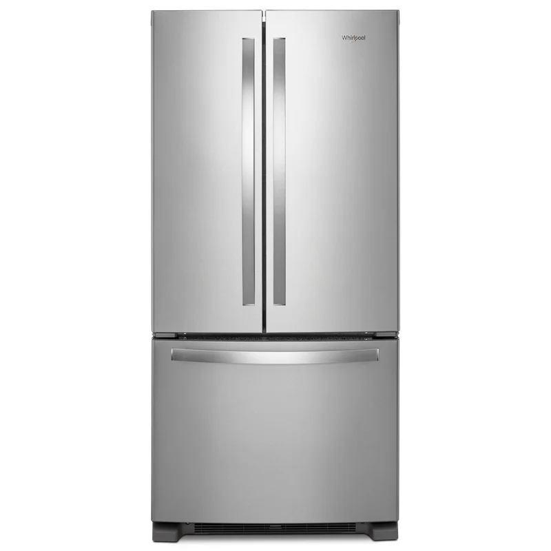 Whirlpool - 32.625 Inch 22.1 cu. ft French Door Refrigerator in Stainless - WRFF5333PZ Stainless