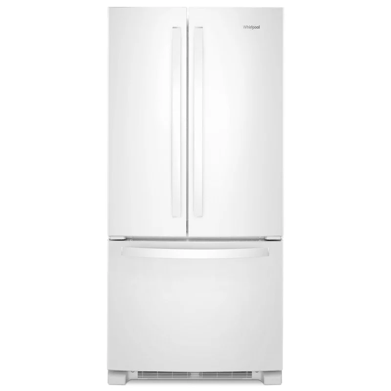 Whirlpool - 32.625 Inch 22.1 cu. ft French Door Refrigerator in White - WRFF5333PW White