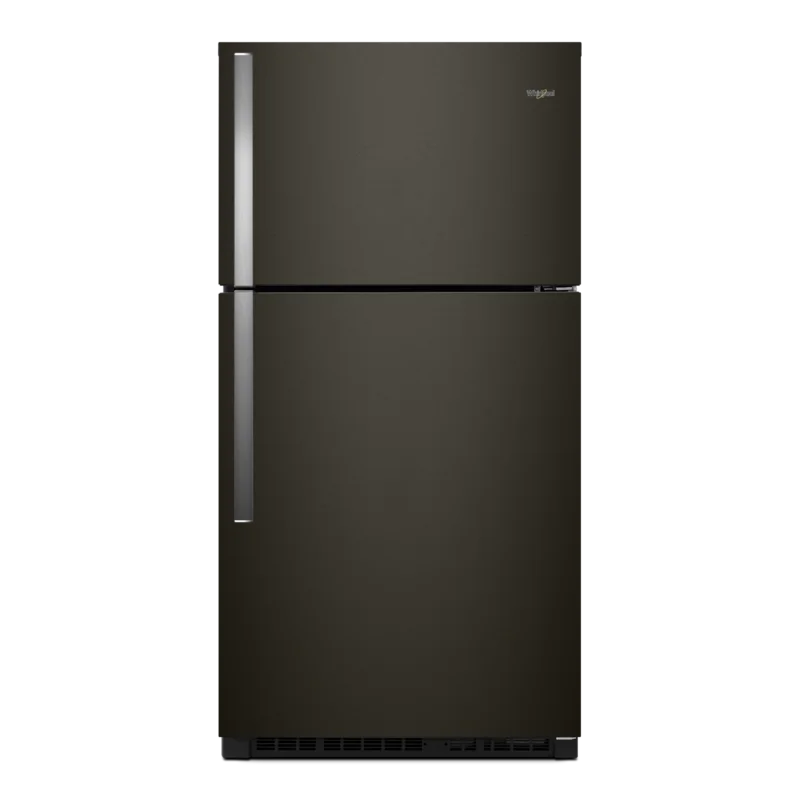 Whirlpool - 32.75 Inch 21.31 cu. ft Top Mount Refrigerator in Black Stainless - WRT541SZHV Black Stainless