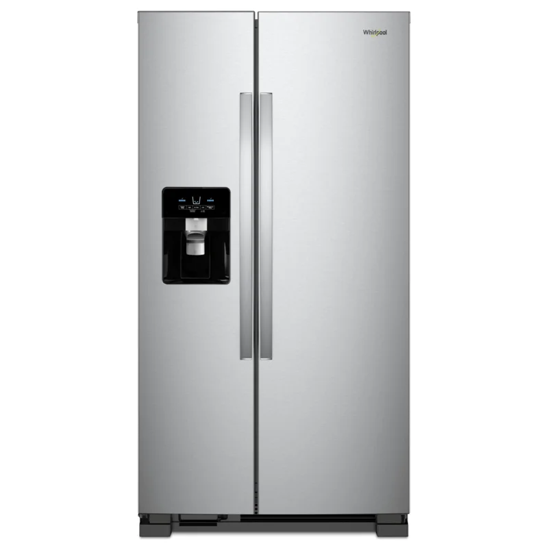 Whirlpool - 32.75 Inch 21 cu. ft Side by Side Refrigerator in Stainless - WRS331SDHM Stainless