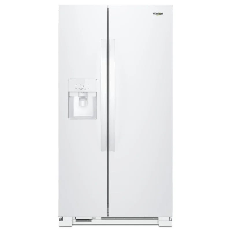 Whirlpool - 32.8 Inch 21.4 cu. ft Side by Side Refrigerator in White - WRS321SDHW White