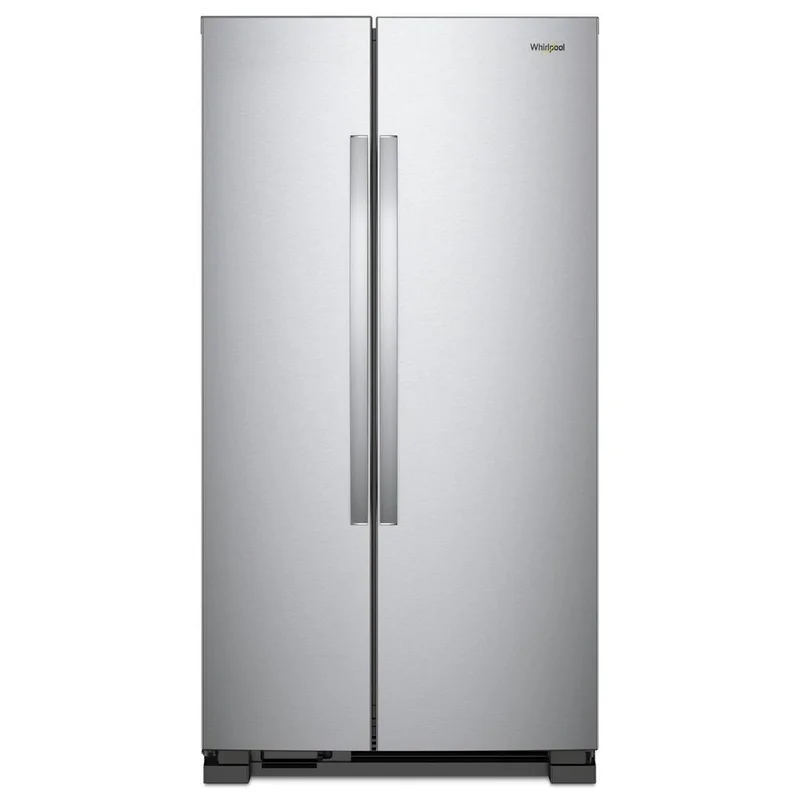 Whirlpool - 32.8 Inch 21.6 cu. ft Side by Side Refrigerator in Stainless - WRS312SNHM Stainless