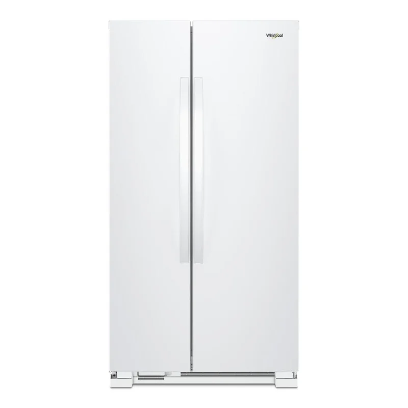 Whirlpool - 32.8 Inch 21.6 cu. ft Side by Side Refrigerator in White - WRS312SNHW White