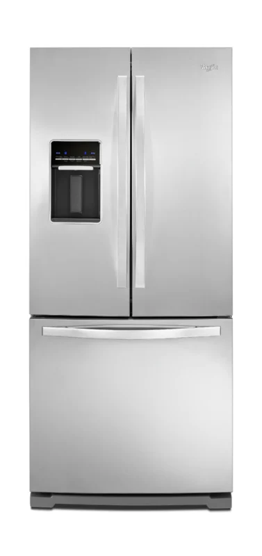 Whirlpool - 34.63 Inch 19.68 cu. ft French Door Refrigerator in Stainless - WRF560SEYM Stainless