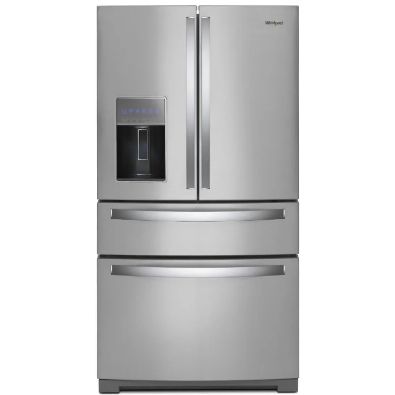 Whirlpool - 35.38 Inch 26 cu. ft French Door Refrigerator in Stainless - WRMF7736PZ Stainless