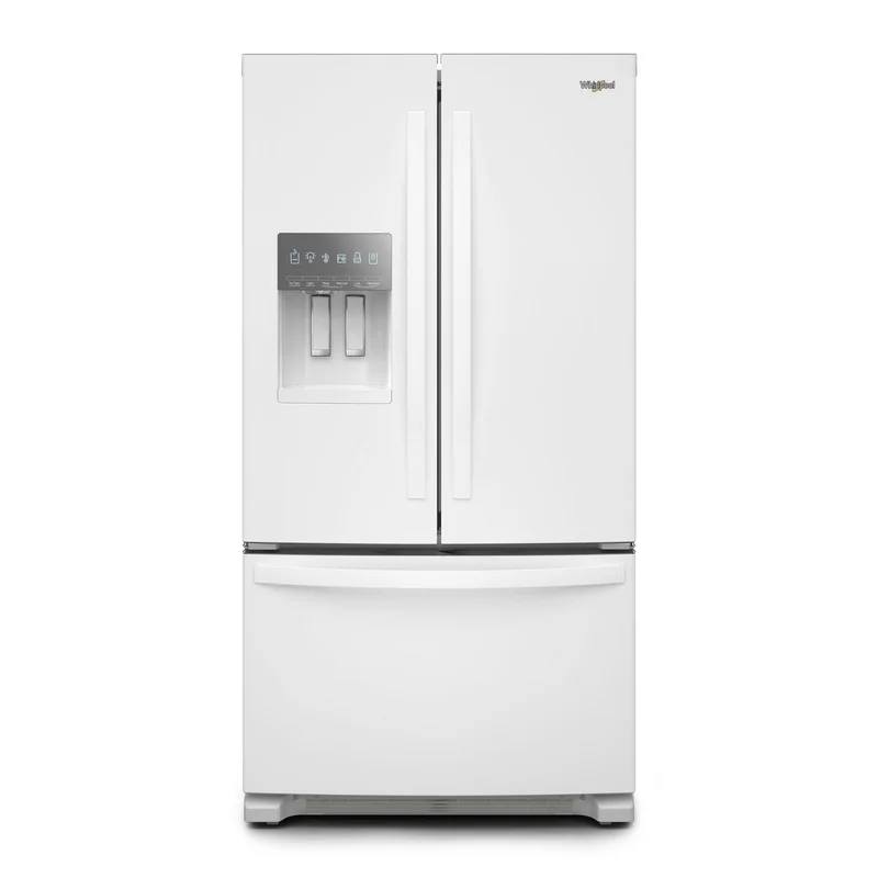 Whirlpool - 35.6 Inch 24.7 cu. ft French Door Refrigerator in White - WRFF3436RW White