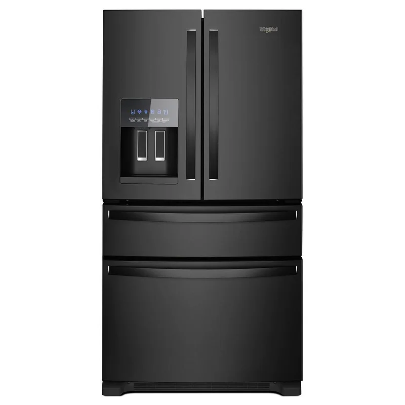 Whirlpool - 35.63 Inch 25 cu. ft French Door Refrigerator in Black - WRX735SDHB Black