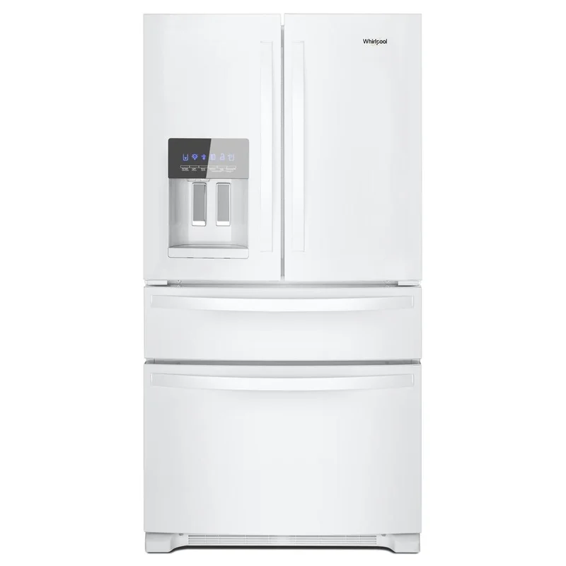 Whirlpool - 35.63 Inch 25 cu. ft French Door Refrigerator in White - WRX735SDHW White