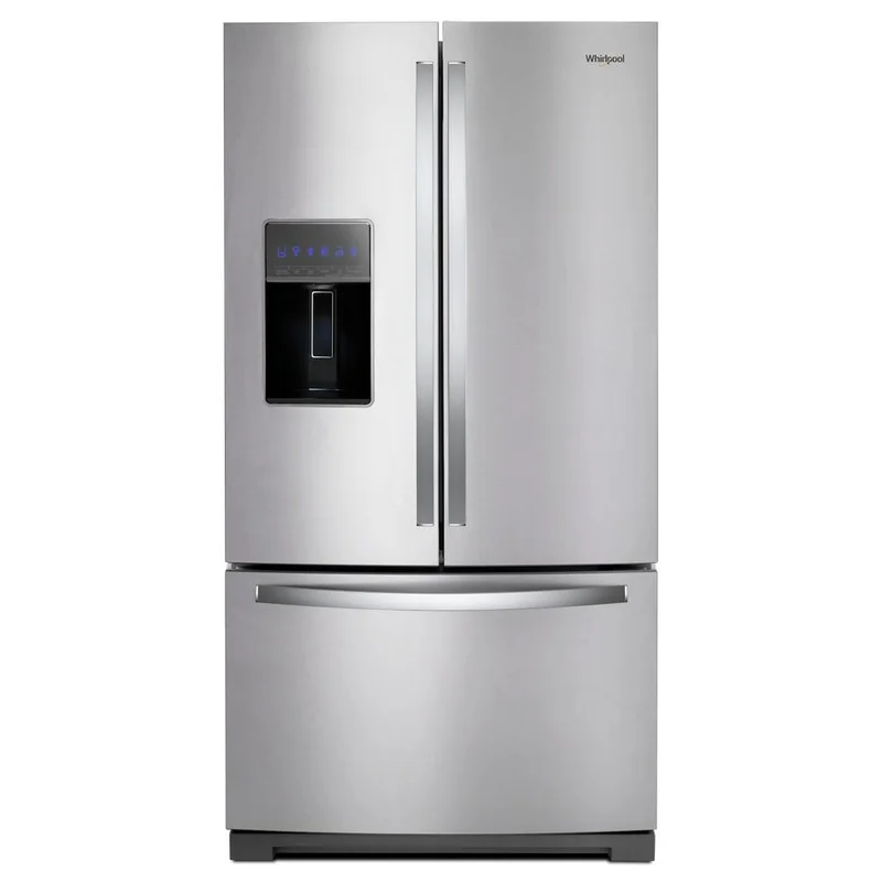 Whirlpool - 35.6875 Inch 27 cu. ft French Door Refrigerator in Stainless - WRF767SDHZ Stainless