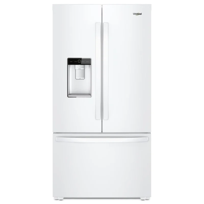 Whirlpool - 35.8125 Inch 24 cu. ft French Door Refrigerator in White - WRF954CIHW White