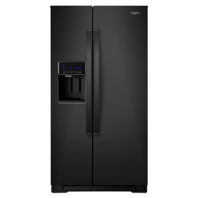 Whirlpool - 36 Inch 21 cu. ft Side by Side Refrigerator in Black - WRS571CIHB Black