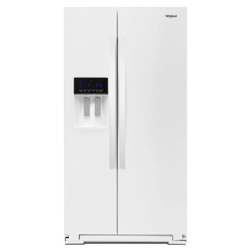 Whirlpool - 36 Inch 21 cu. ft Side by Side Refrigerator in White - WRS571CIHW White