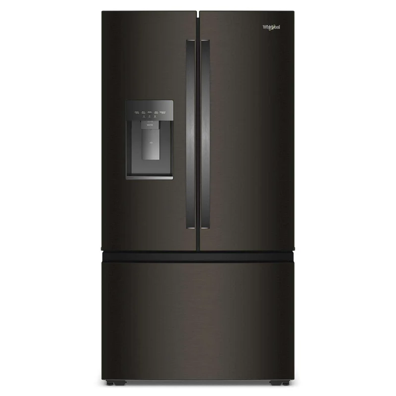 Whirlpool - 36 Inch 23.4 cu. ft French Door Refrigerator in Black Stainless - WRFC7036RV Black Stainless