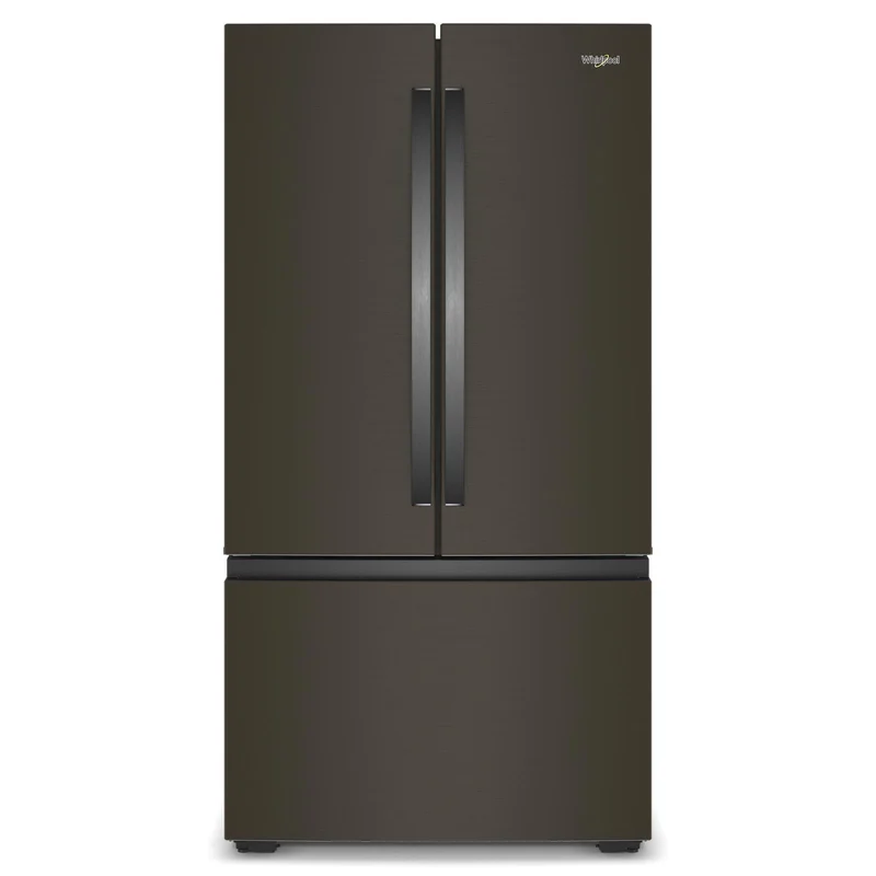 Whirlpool - 36 Inch 24.3 cu. ft French Door Refrigerator in Black Stainless - WRFC3036RV Black Stainless