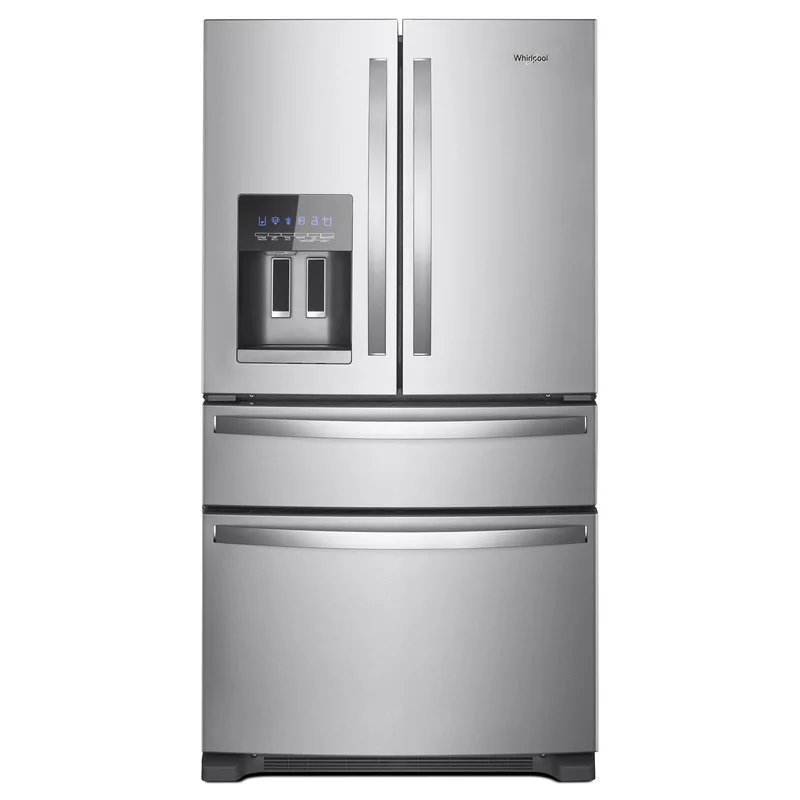 Whirlpool - 36 Inch 24.5 cu. ft French Door Bottom Mount Refrigerator in Stainless - WRMF3636RZ Stainless