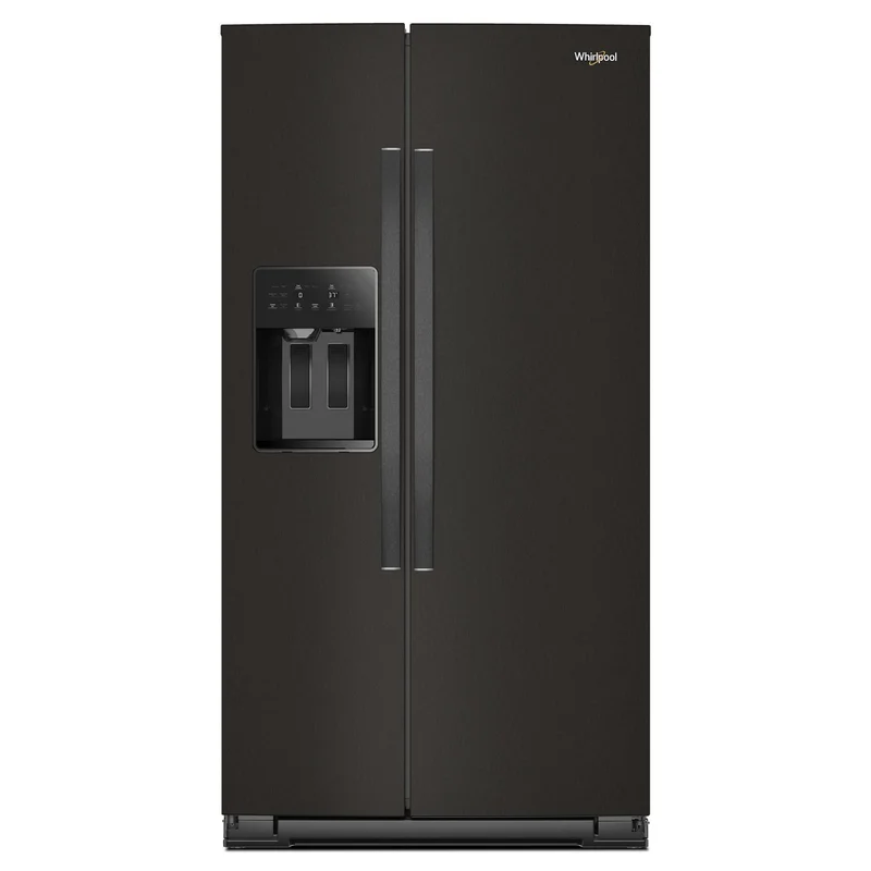 Whirlpool - 36 Inch 28.7 cu. ft Side by Side Refrigerator in Black Stainless - WRSF5536RV Black Stainless