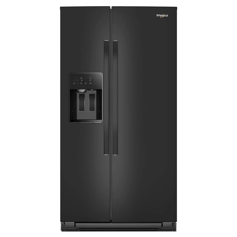 Whirlpool - 36 Inch 28.7 cu. ft Side by Side Refrigerator in Black - WRSF5536RB Black