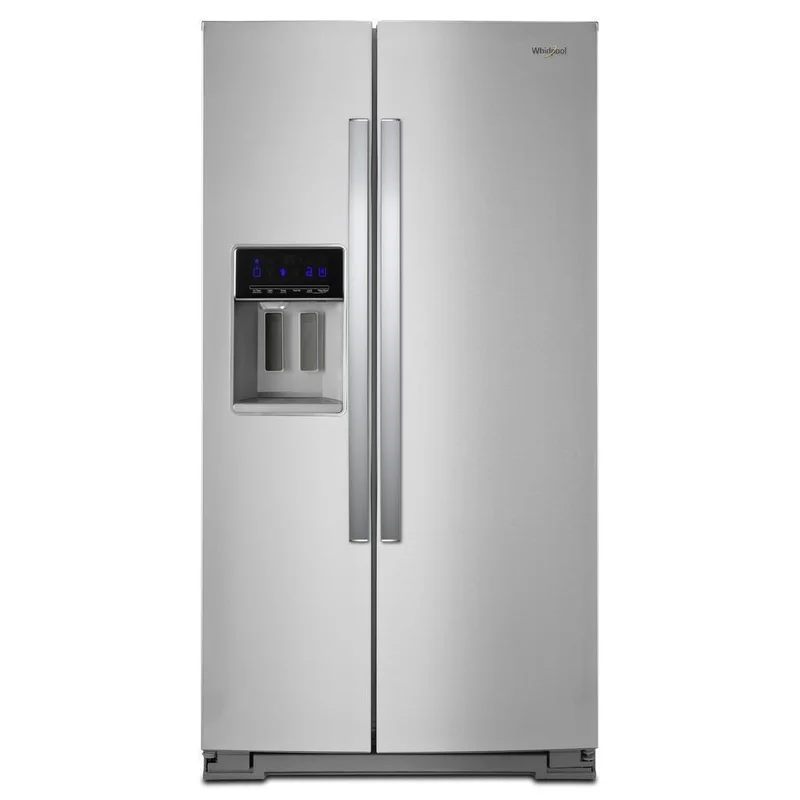 Whirlpool - 36 Inch 28 cu. ft Side by Side Refrigerator in Stainless - WRS588FIHZ Stainless