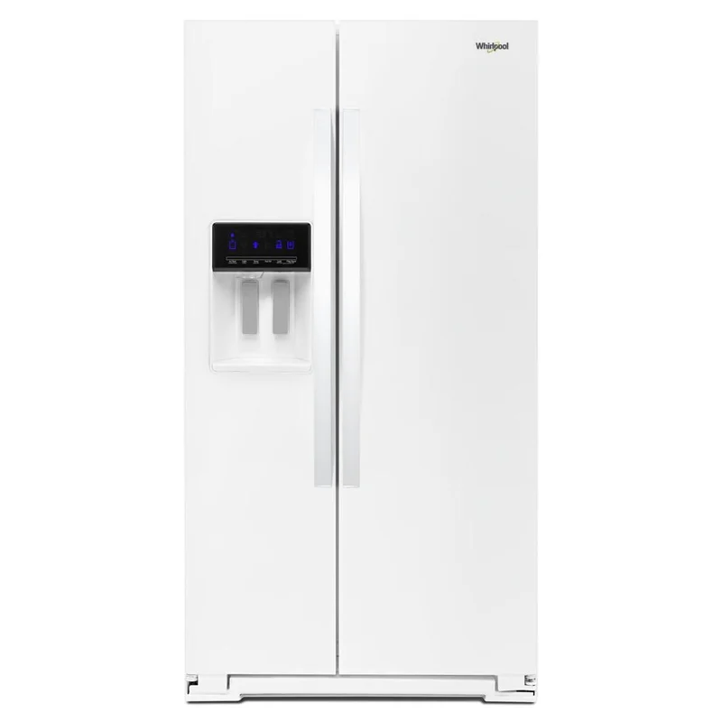 Whirlpool - 36 Inch 28 cu. ft Side by Side Refrigerator in White - WRS588FIHW White